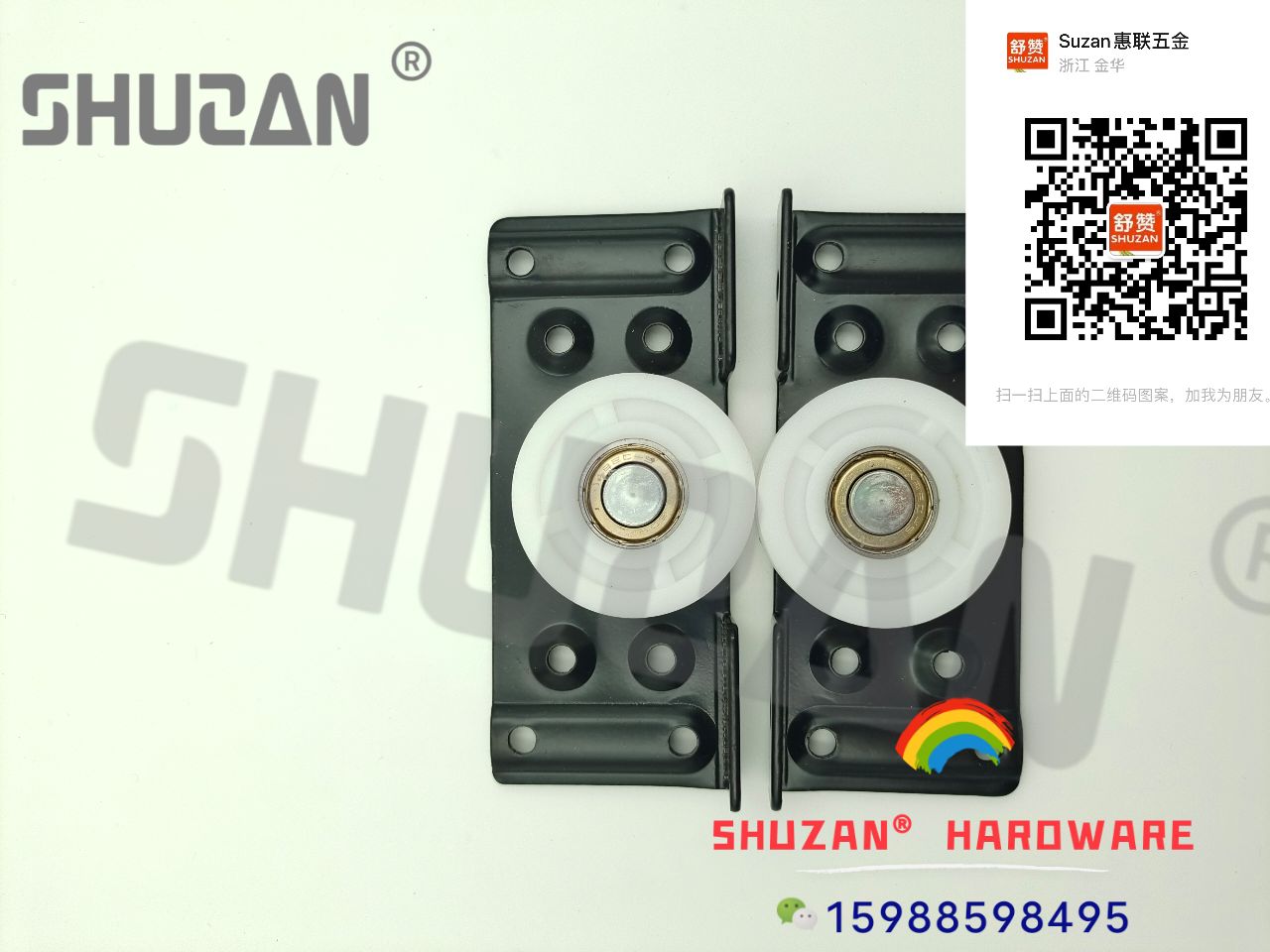 Shuzan cuarto de baño polea de la puerta puerta corredera de aluminio plástico ruedas especiales carril de elevación pesado industrial polea de guía de la rueda de elevación venta directa de fábrica material de acero inoxidable puerta y puerta polea
