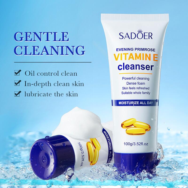 SADOER, a full-English vitamin E facial cleanser and evening primrose deep cleansing facial cleanser, is available for cross-border trade Item Picture