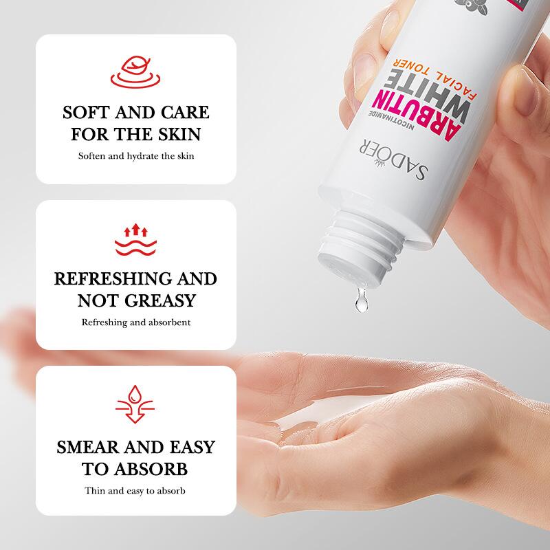 SADOER all-English toner, Nicotinamide arbutin hydrating, spot-removing and moisturizing water, cross-border export Specification image