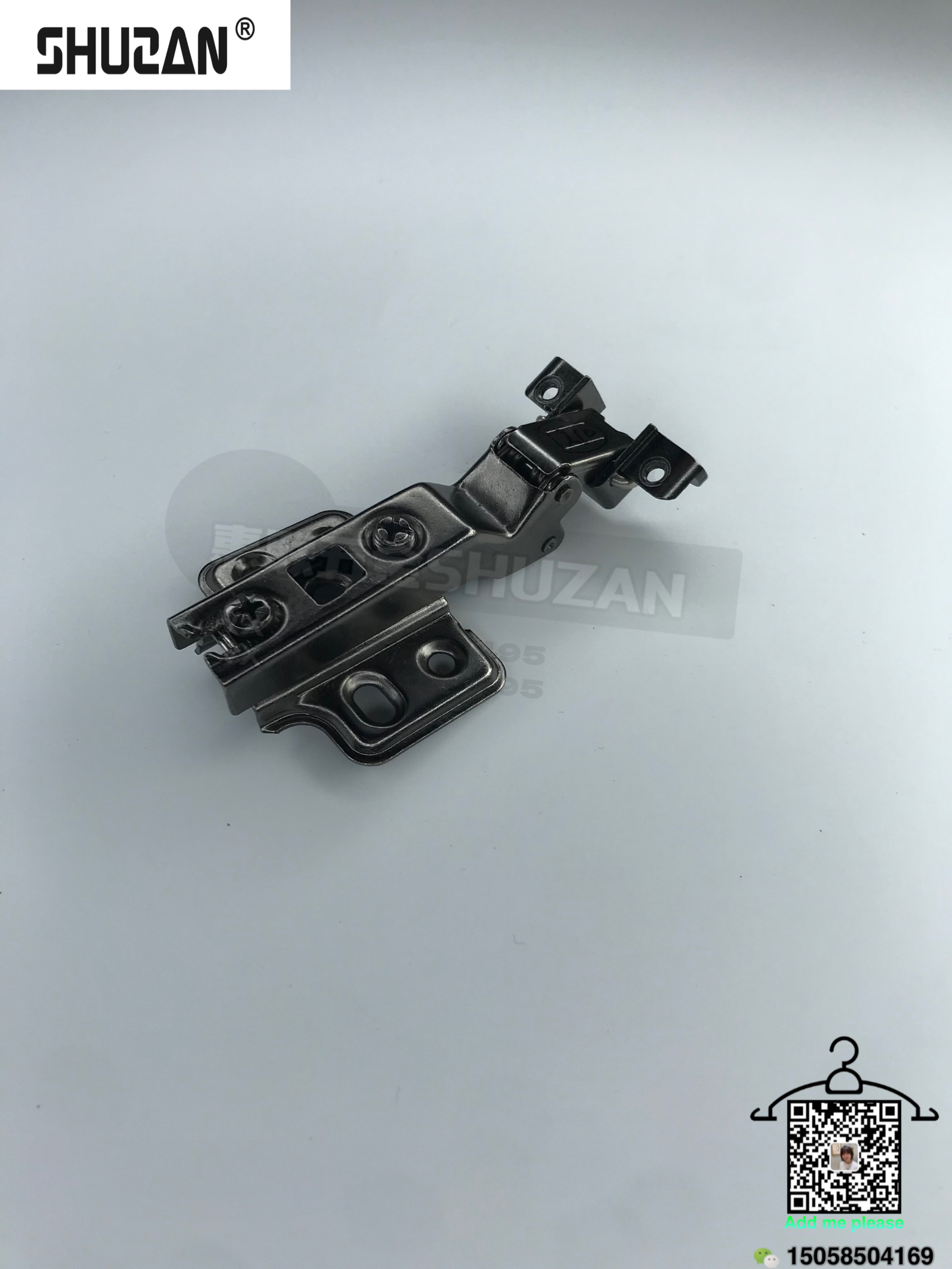 The wardrobe door hydraulic hinge, folding hidden spring hinge, damping buffer, thickened and silent
