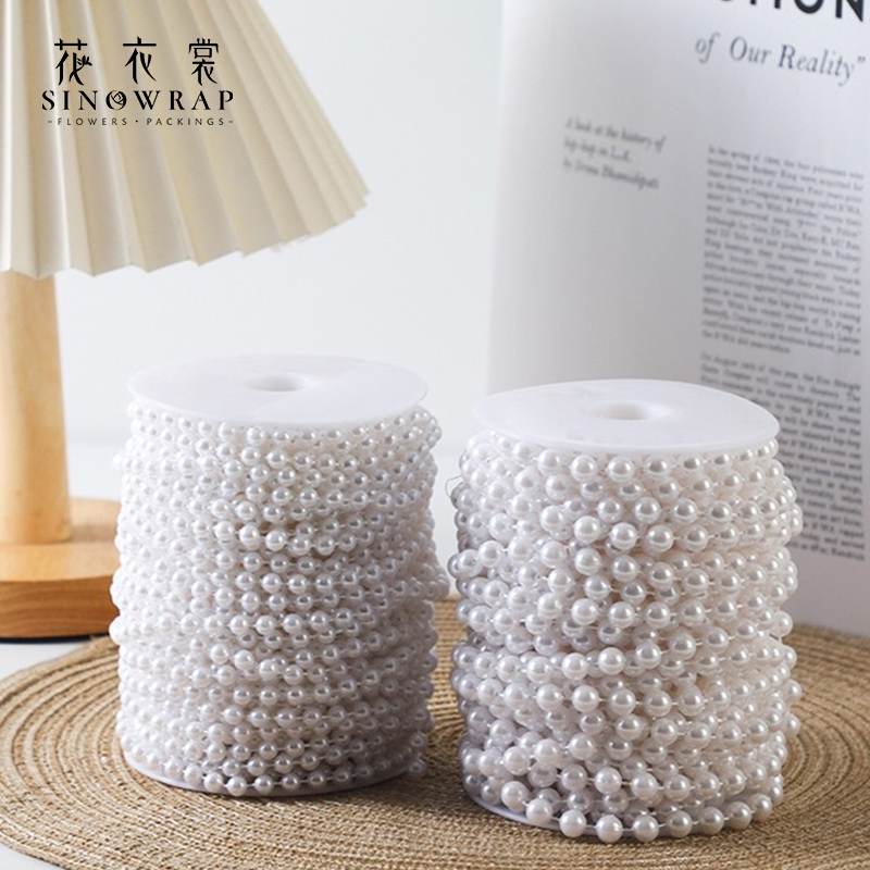 Flower dresses, pearl accessories, chains, bouquets, tassels, floral art, packaging materials, flower shop supplies details Picture