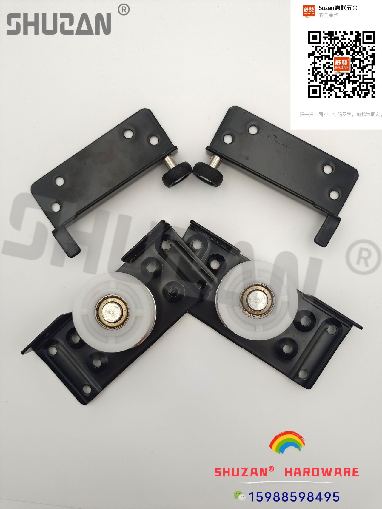 Shuzan cuarto de baño polea de la puerta puerta corredera de aluminio plástico ruedas especiales carril de elevación pesado industrial polea de guía de la rueda de elevación venta directa de fábrica material de acero inoxidable puerta y puerta polea Application Scenario