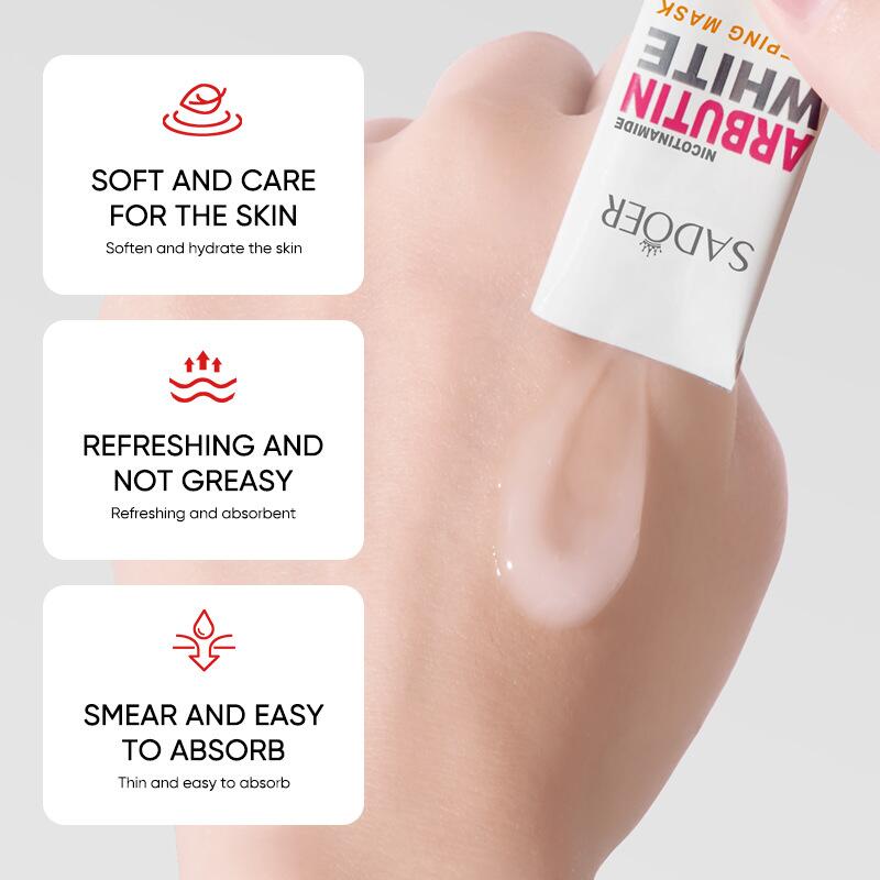 Cross-border export of SADOER nicotinamide arbutin sleep mask in English Specification image