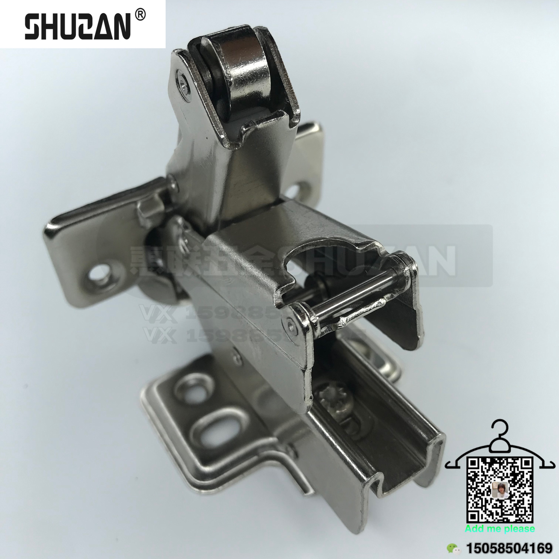 Factory direct sales of 175-degree and 165-degree hydraulic hinges, buffer damping quick-installation and detachable hinges, furniture hinges details Picture