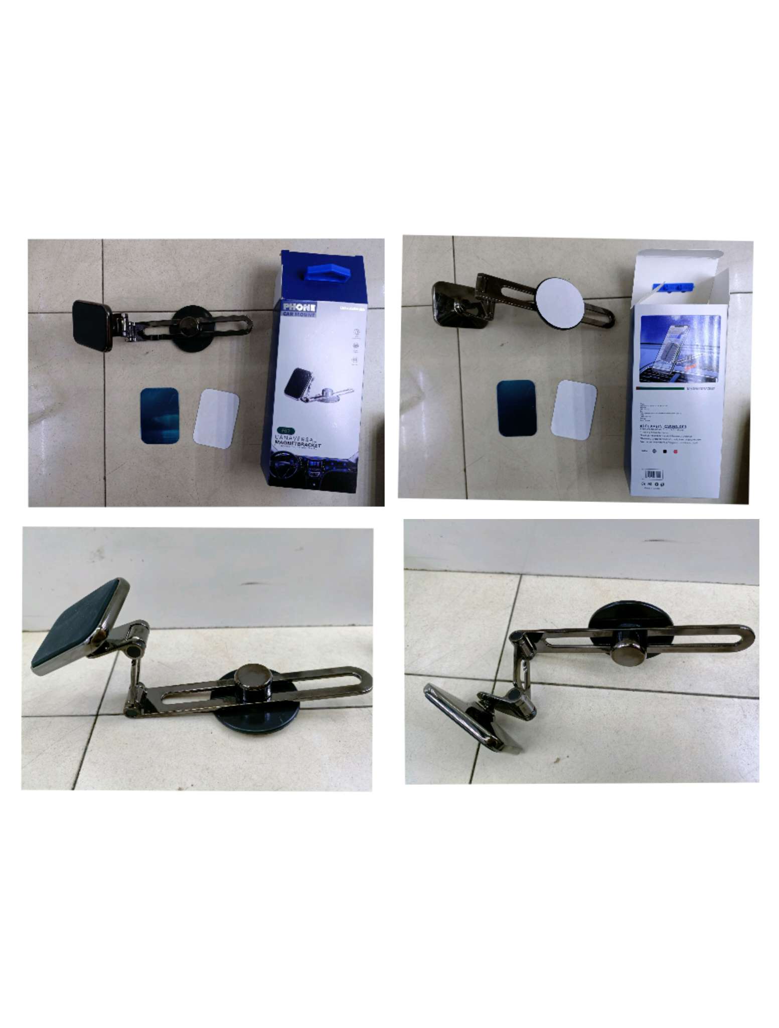 磁吸车载手机支架 粘贴式推拉磁吸支架 方头圆头
 F52方头      F62圆头