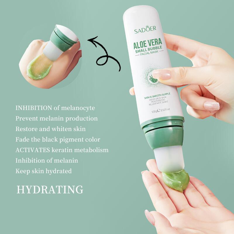 All-english aloe vera bubble mask SADOER for blackhead and acne removal, bubble mud mask cross-border export Specification image
