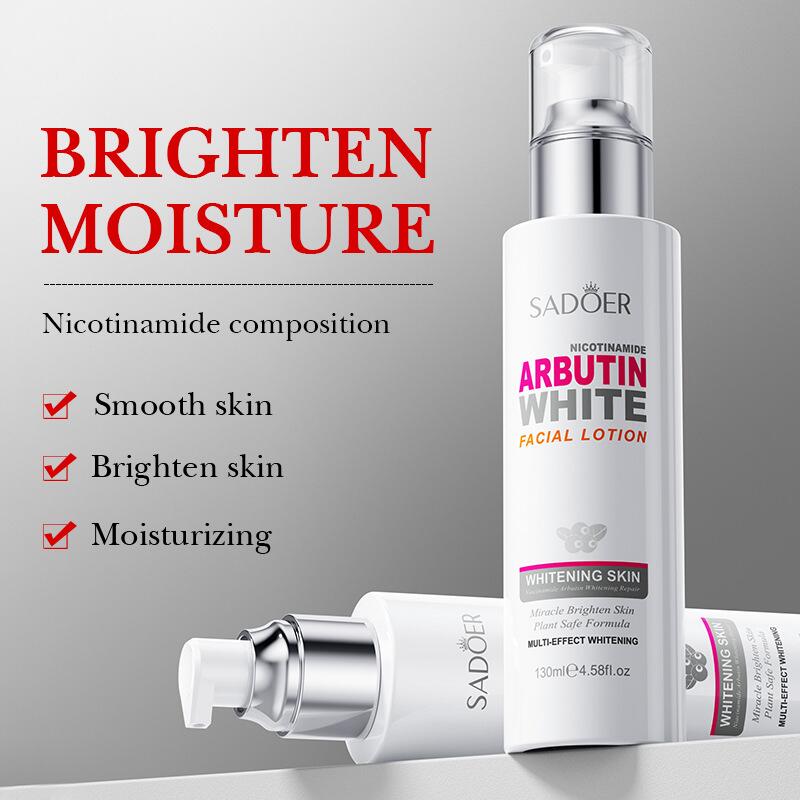 Cross-border export of SADOER Niacinamide arbutin Refreshing Moisturizing Lotion in full English Item Picture
