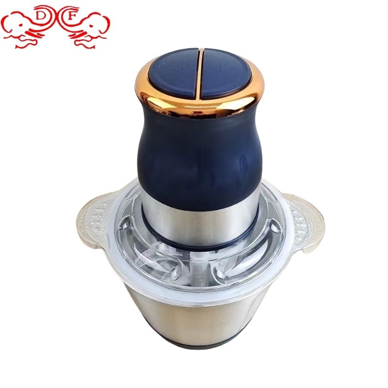 DF68012 multi-functional steel cup electric meat grinder, household stainless steel meat mixer, mincing and garlic, DF Trading House