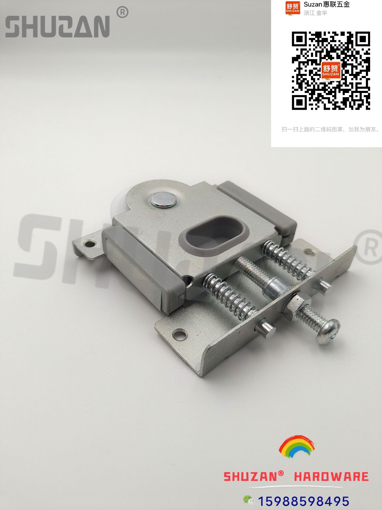 Shuzan aluminum-plastic sliding door wheels, bathroom door wheels, stainless steel hanging rails, hanging wheels, heavy-duty sliding door track wheels, door and window wheels Specification image