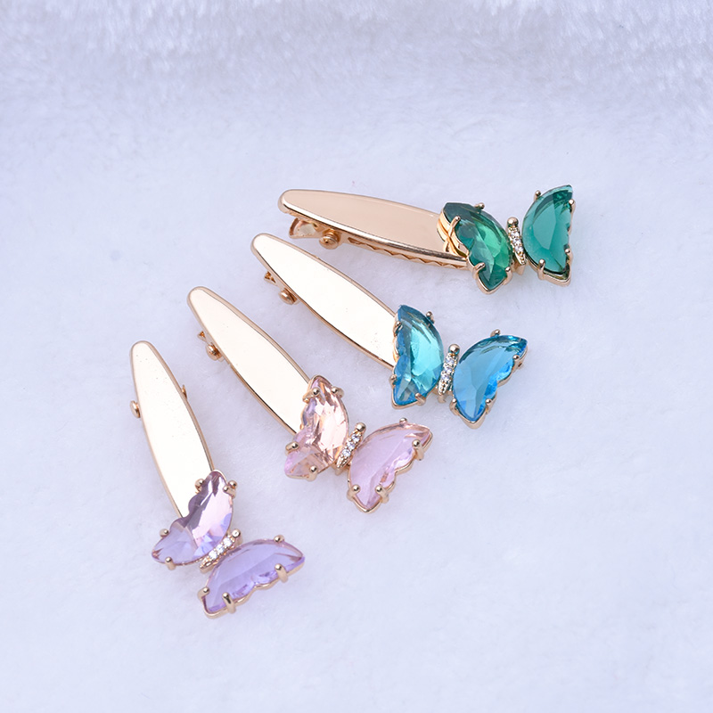 蝴蝶边夹/水晶夹产品图
