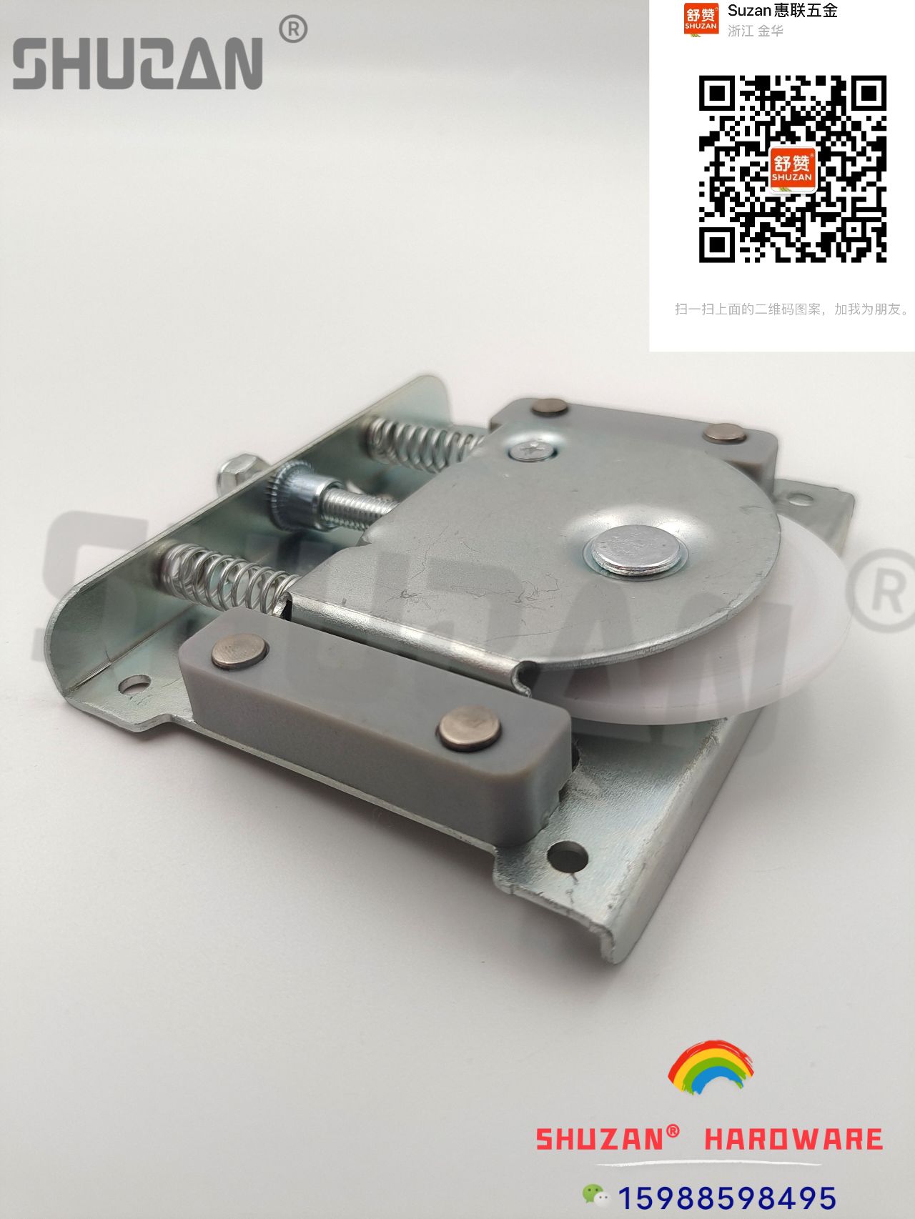 Shuzan acero inoxidable polea de la puerta del baño rueda de la puerta corredera del plástico de aluminio rueda colgante de la rueda de la puerta de desplazamiento pesado polea de la puerta silenciosa suave venta directa de fábrica puerta y ventana polea Application Scenario