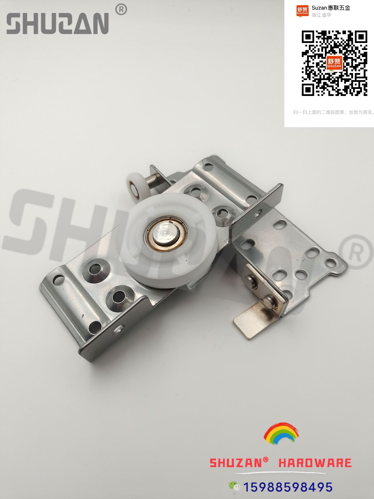 عجلات الانزلاق المصنوعة من الألومنيوم المصنوعة من الألومينيوم على باب الحمّام Item Picture