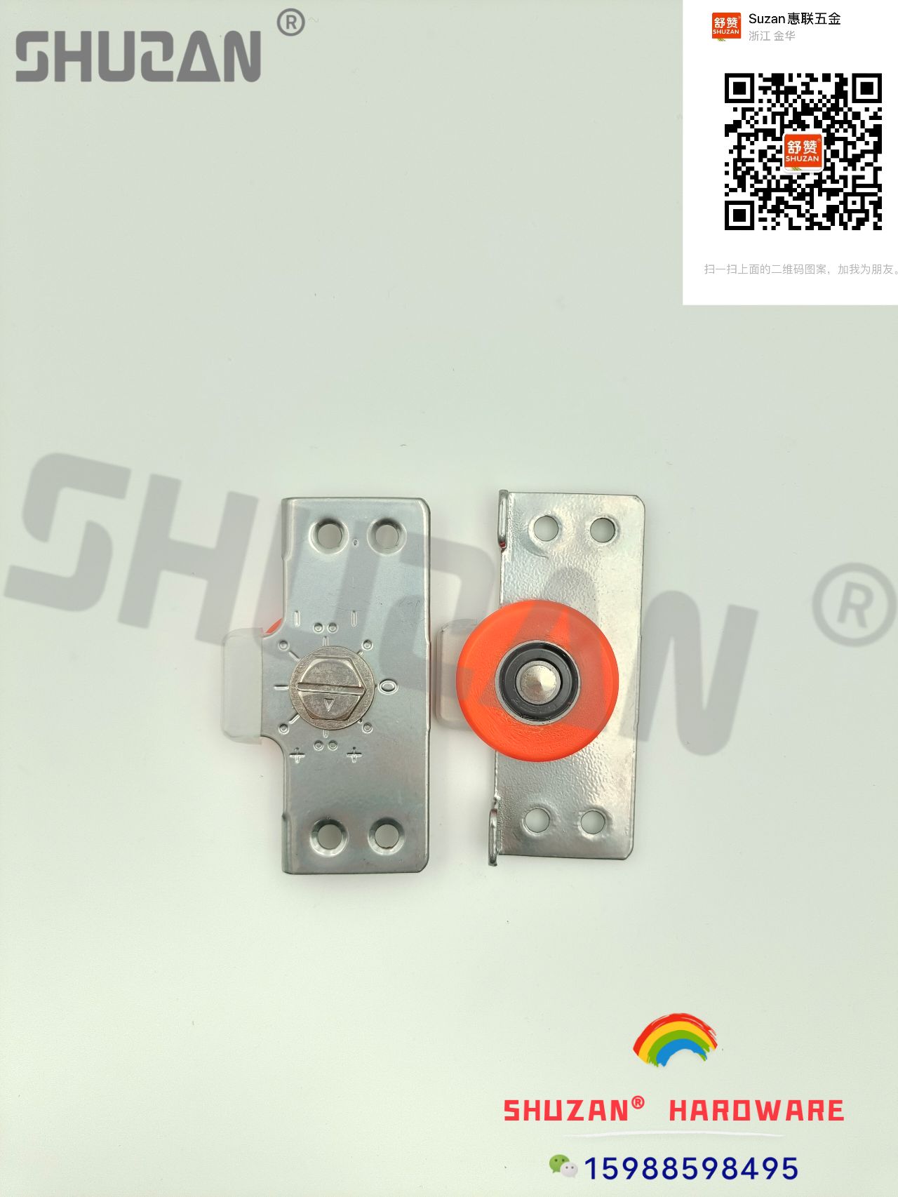 Shuzan aluminio puerta corredera de plástico puerta de baño rueda deslizante industrial heavy duty rueda de elevación guía de rueda de desplazamiento de la puerta polea del carril de la puerta venta directa de fábrica de puertas y ventanas polea