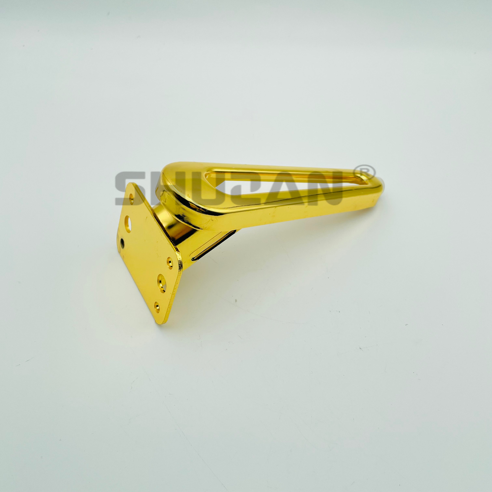 The golden cabinet legs in a simple style are suitable for various sizes of cabinets Specification image