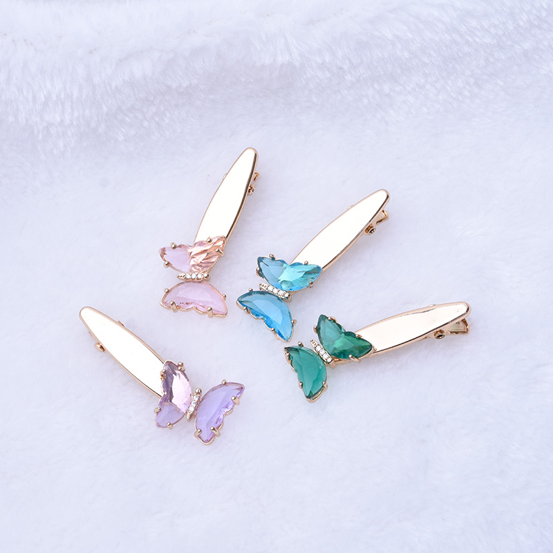 蝴蝶边夹/水晶夹细节图