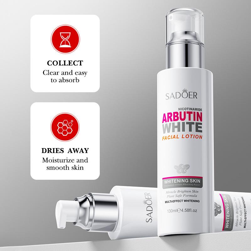 Cross-border export of SADOER Niacinamide arbutin Refreshing Moisturizing Lotion in full English details Picture