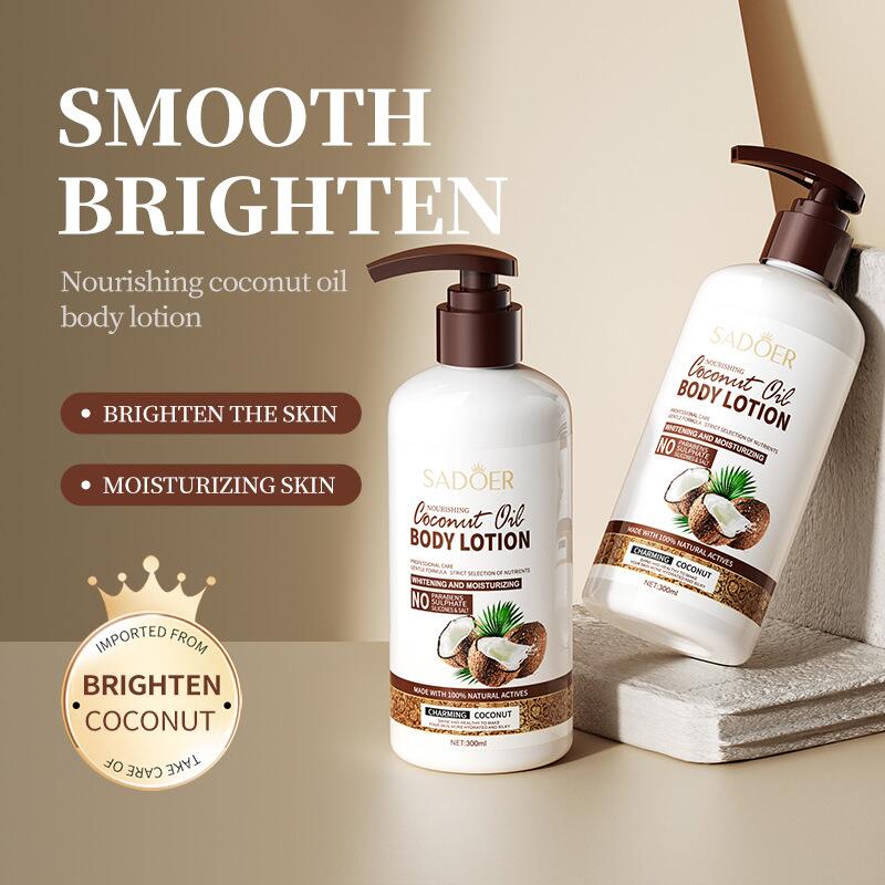 All-english coconut body lotion SADOER Hydrating, Moisturizing and Nourishing Body lotion Cross-border export Item Picture