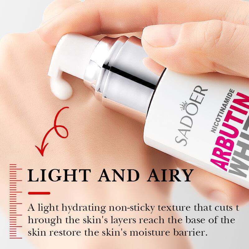 Cross-border export of SADOER Niacinamide arbutin Refreshing Moisturizing Lotion in full English Specification image