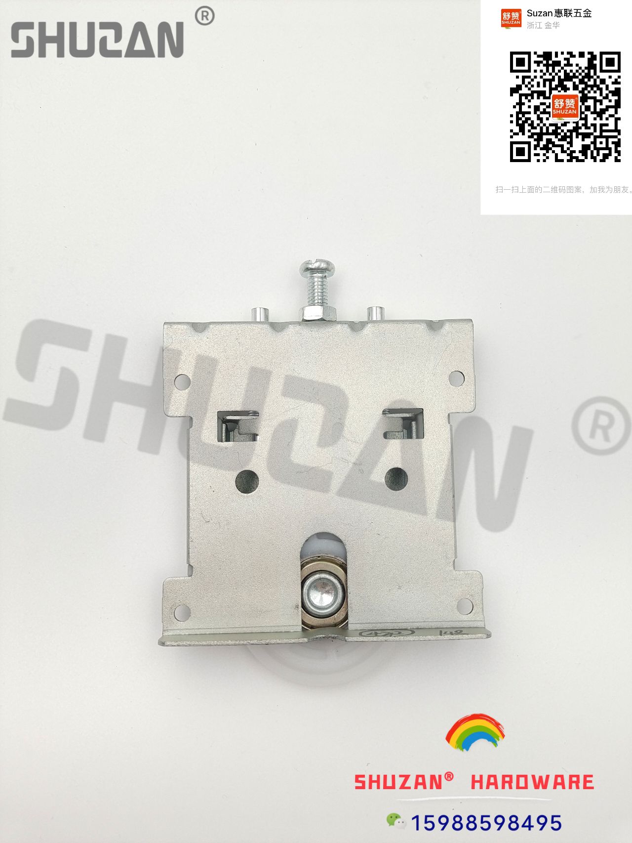 Shuzan aluminum-plastic sliding door wheels, bathroom door wheels, stainless steel hanging rails, hanging wheels, heavy-duty sliding door track wheels, door and window wheels Item Picture