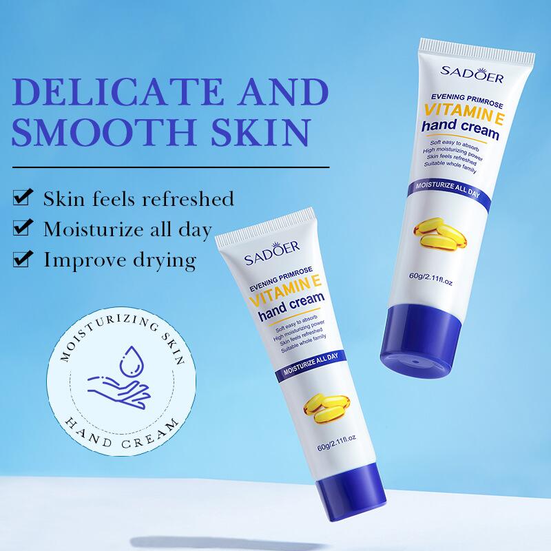 全英文维生素E护手霜 SADOER月见草补水保湿防干裂跨境外贸图
