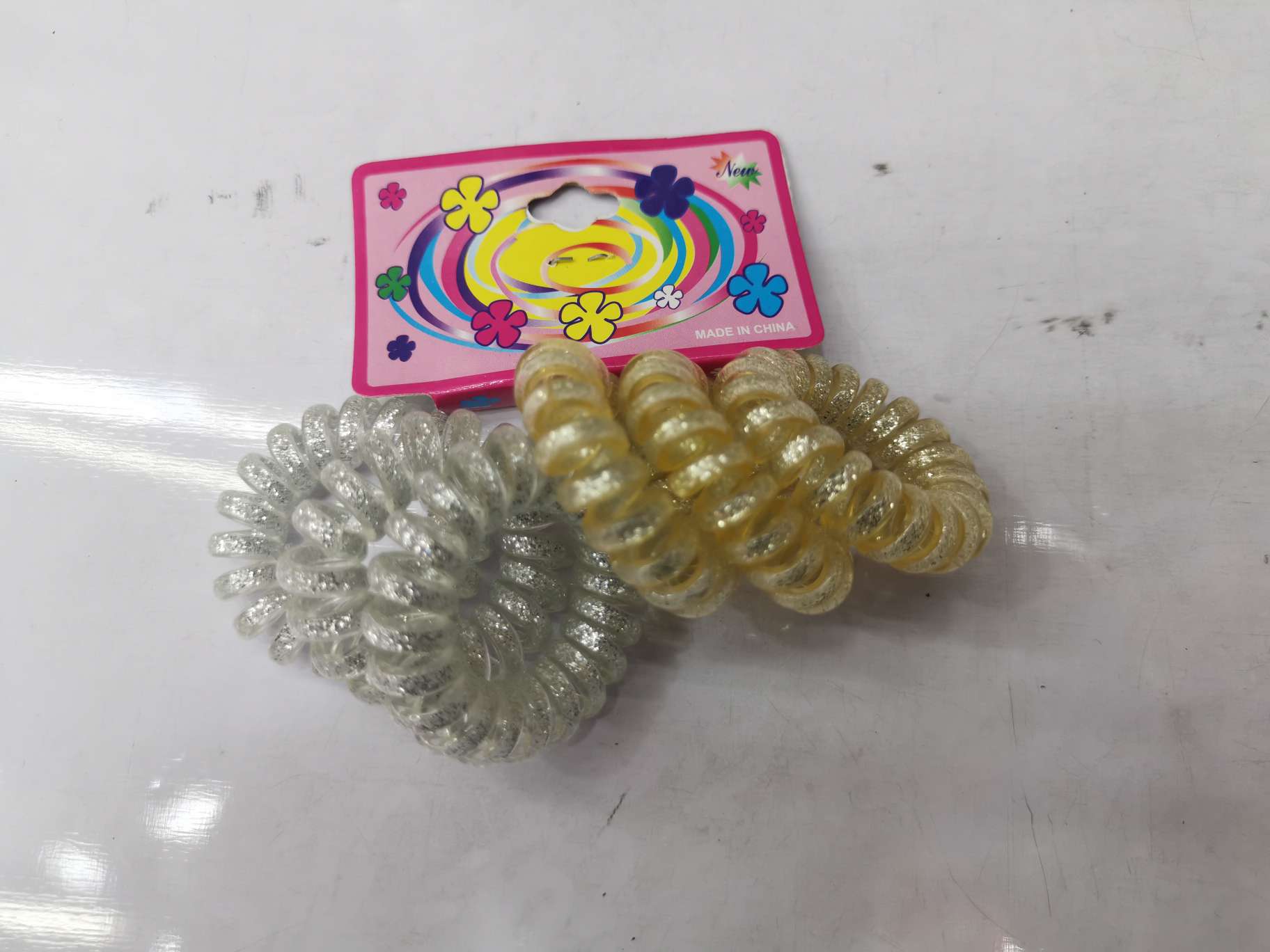 Telephone line small sandpaper, high-elasticity telephone line hair band, simple and durable, high-elasticity hair tie, hair accessory details Picture