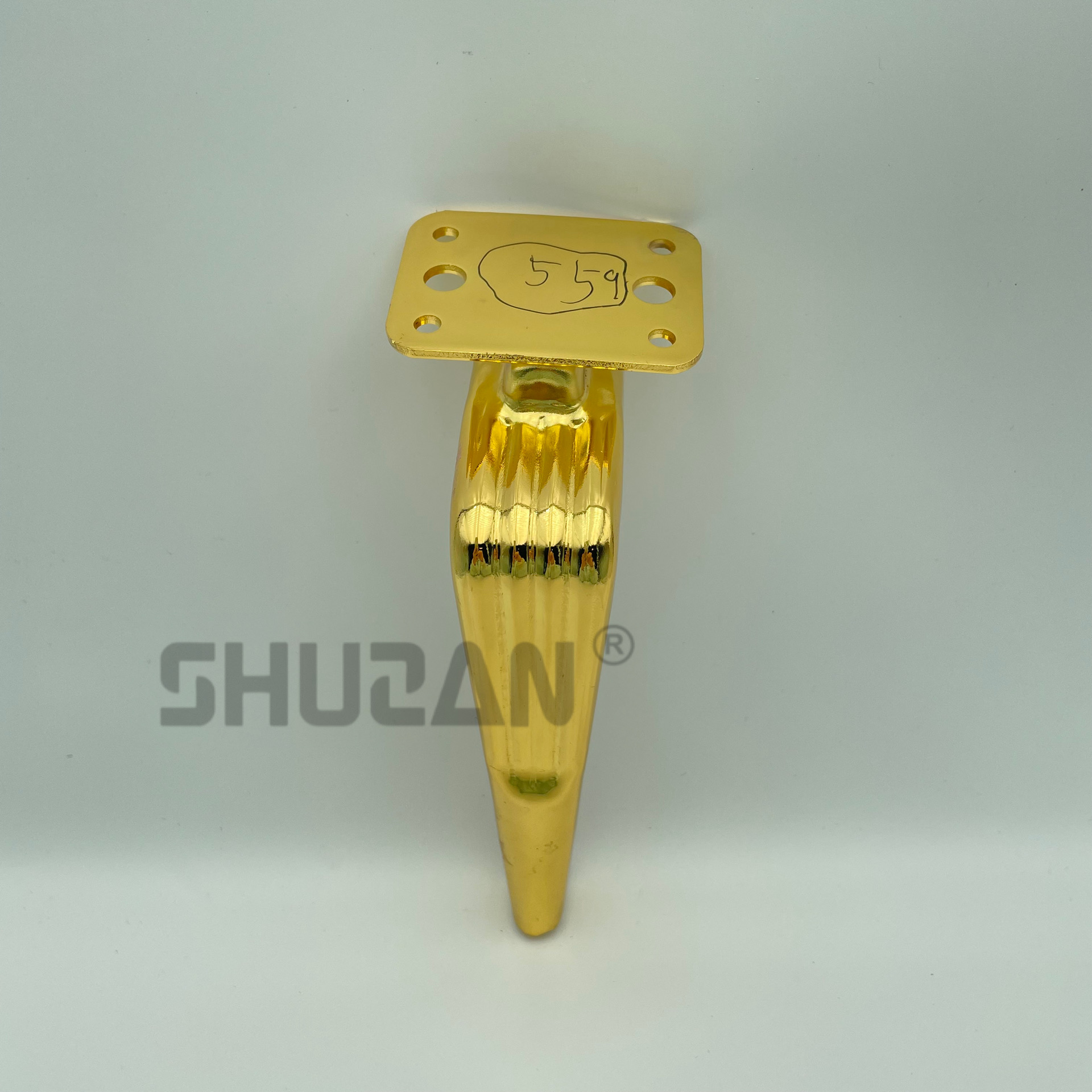 Color oro elegante gabinete pies superficie grano tratamiento de alta calidad shuzan