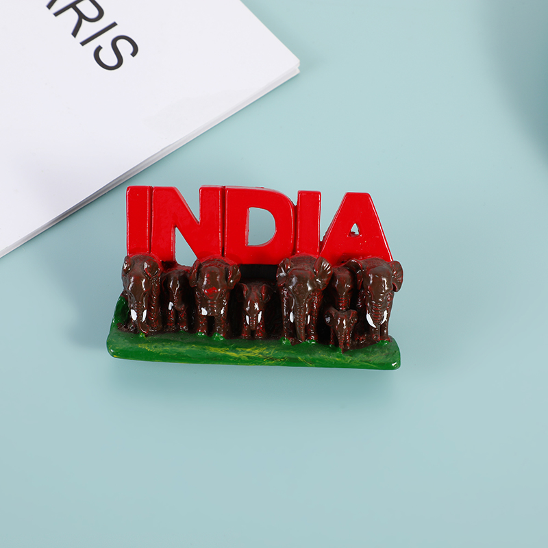 Professional manufacturer customizes 3D hand-painted fridge magnets, resin fridge magnets, creative foreign scenic spots, animals, home decoration magnetic stickers Specification image