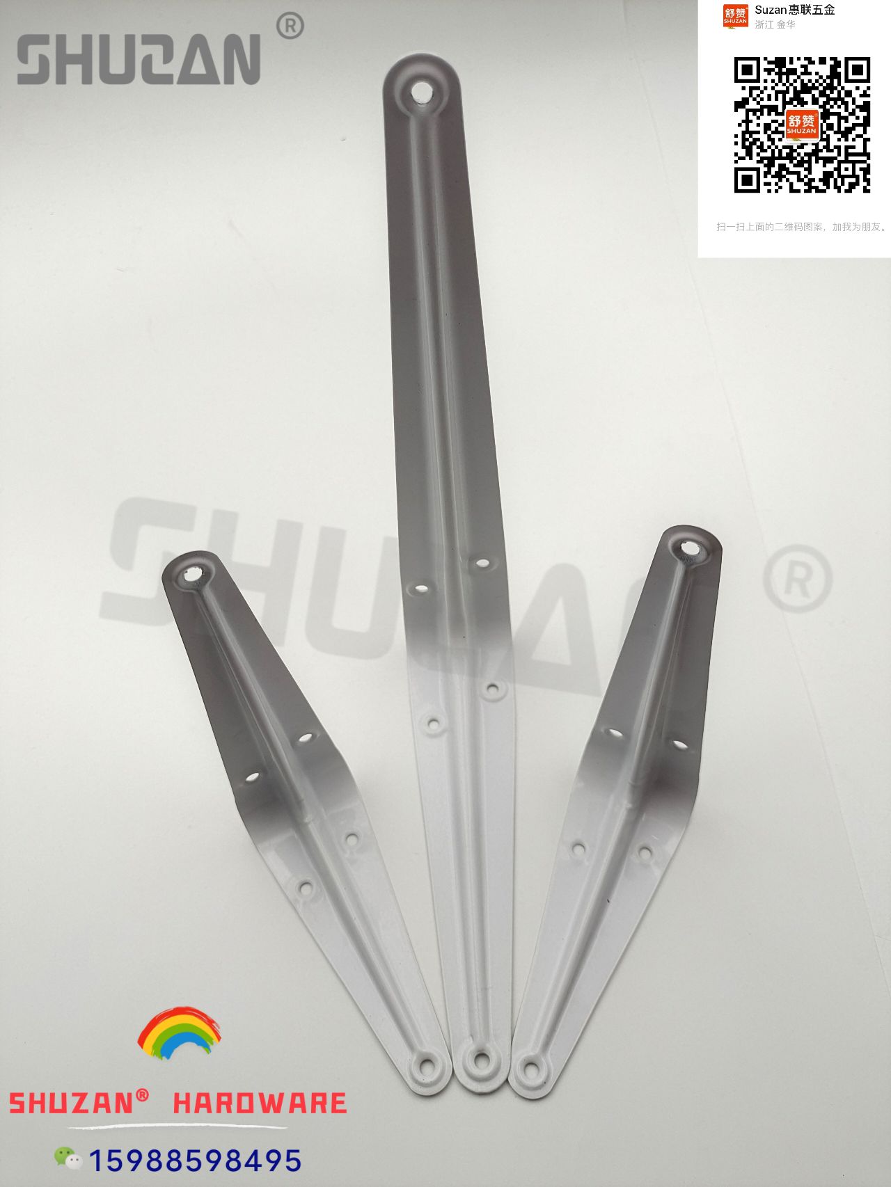 Shuzan stainless steel three-layer plate stand, white rotating stage live streaming base, display stand plate stand, direct supply from the manufacturer