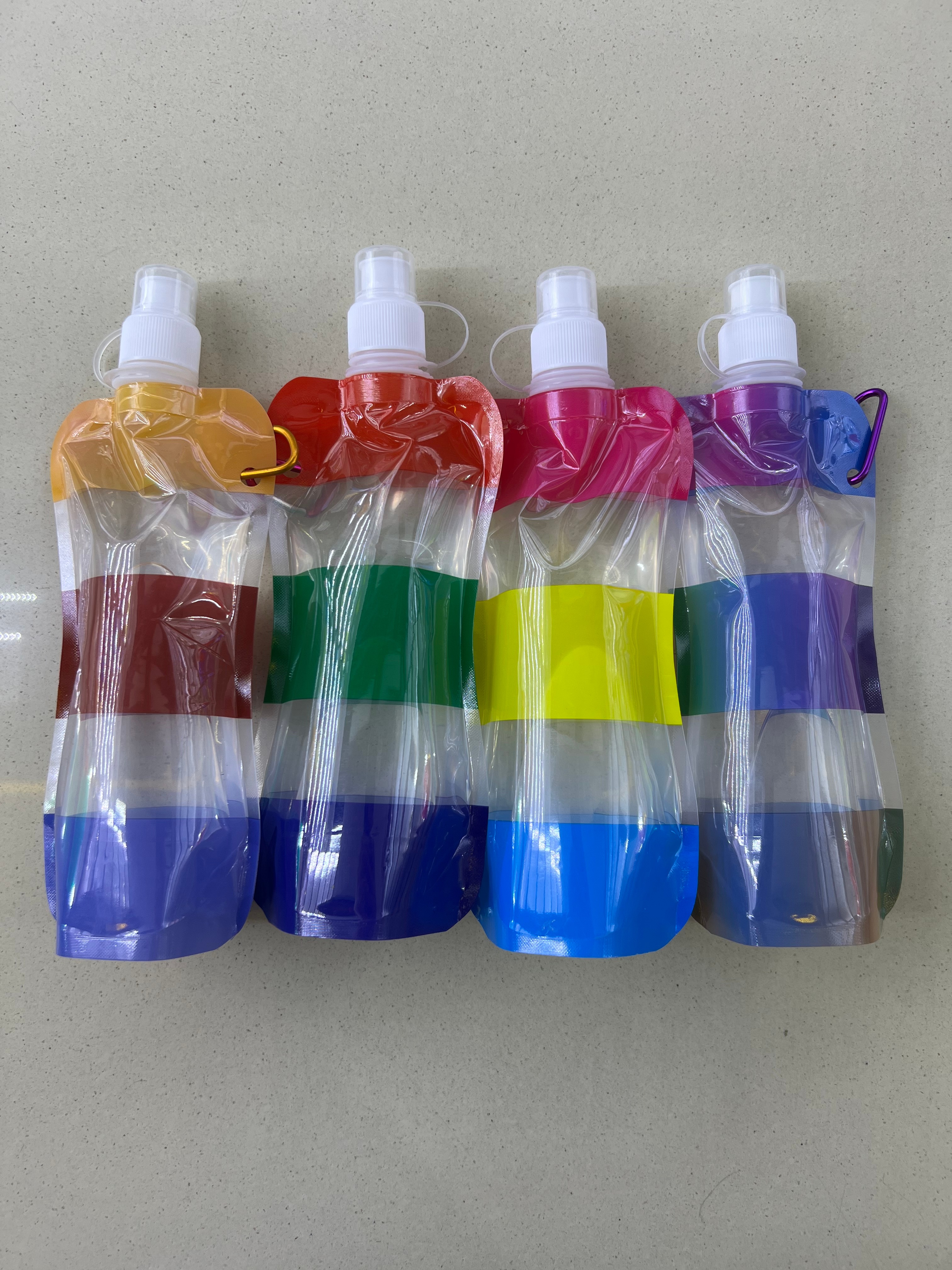 外出手提水袋饮用透明水袋可折叠定制便携运动水壶水袋水杯水瓶详情图5