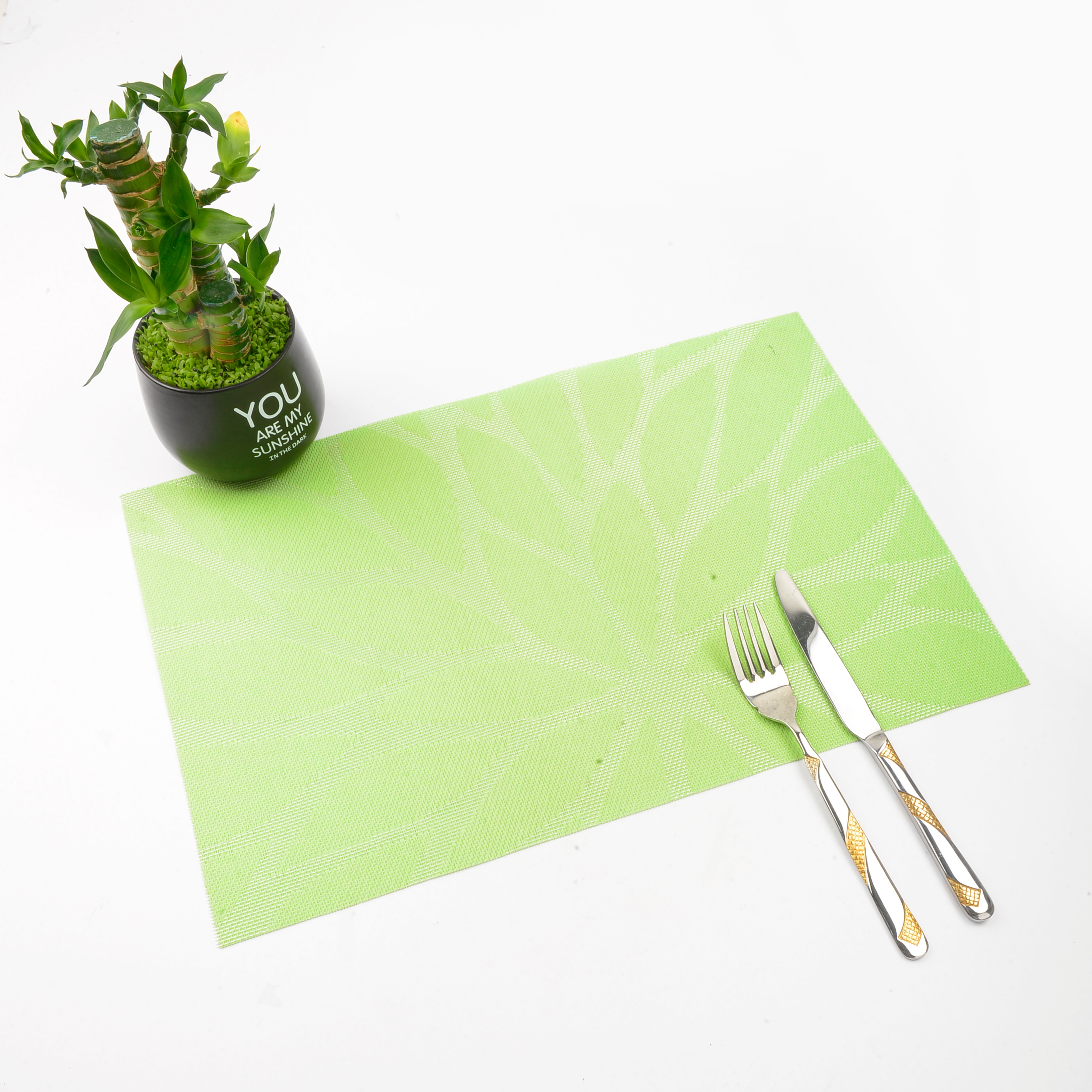 餐垫PVC大丽花防水防油隔热垫餐桌垫酒店餐厅咖啡厅西餐垫