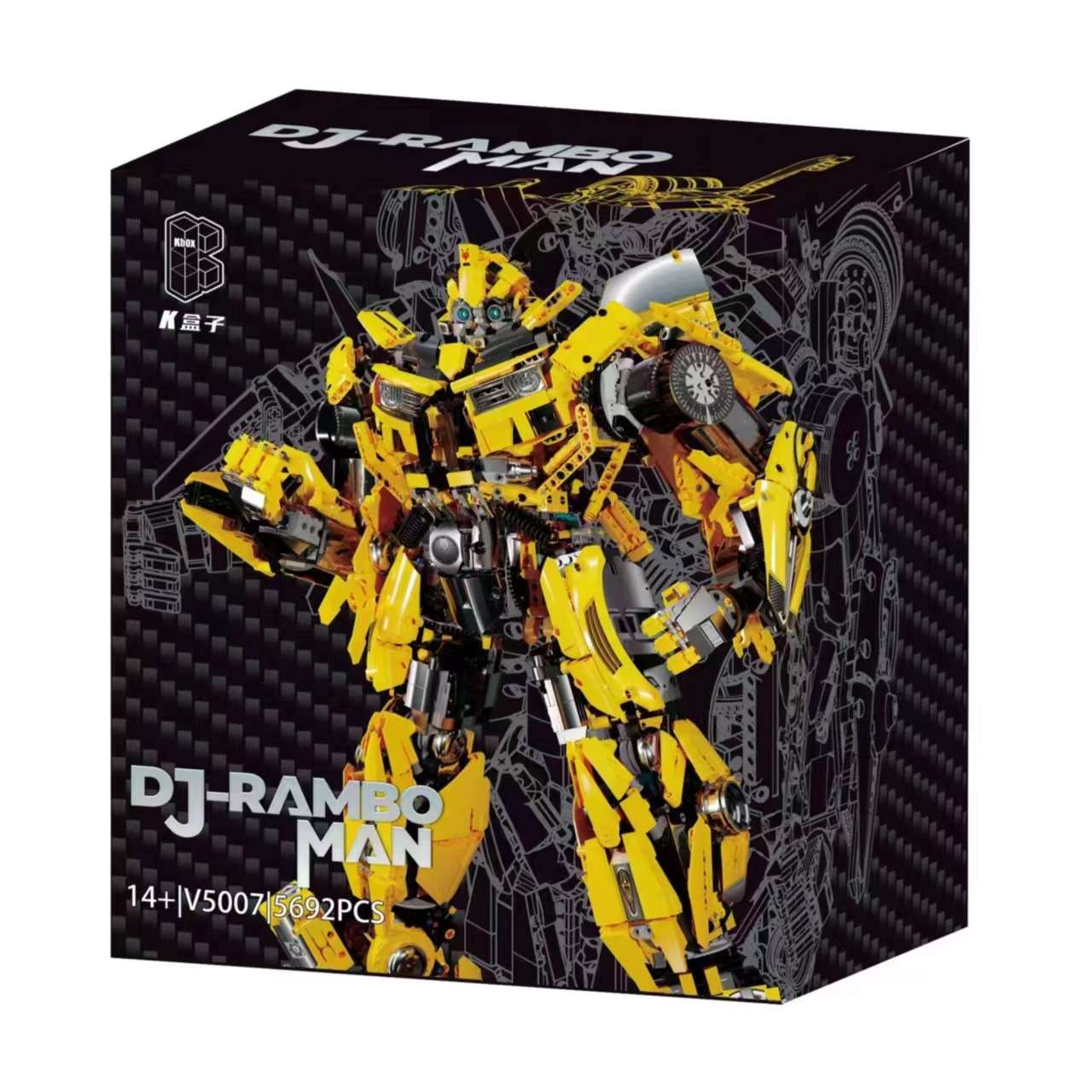 K盒子V5007积木变形金刚系列大黄蜂汽车机器人钢铁侠机甲拼装玩具详情图2