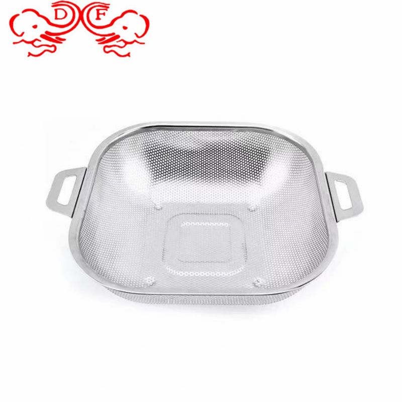 DF68730不锈钢水果篮厨房沥水网篮刀叉收纳盒收纳沥水方篮消毒柜筷子篮淘菜篮DF Trading house
