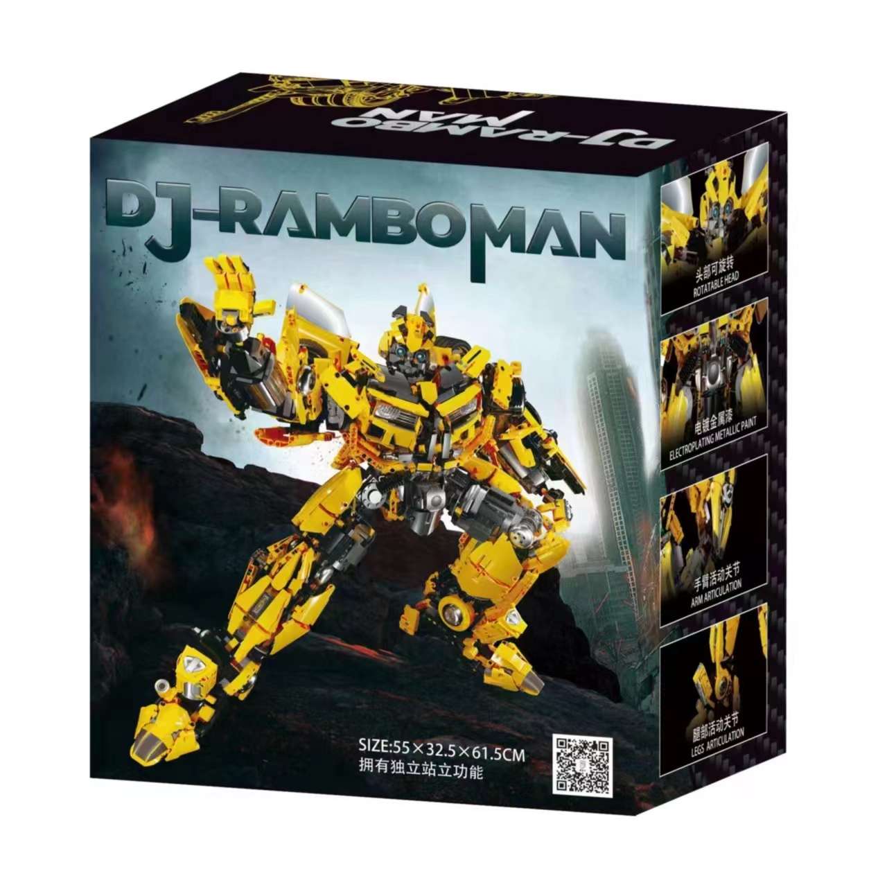 K盒子V5007积木变形金刚系列大黄蜂汽车机器人钢铁侠机甲拼装玩具详情图3