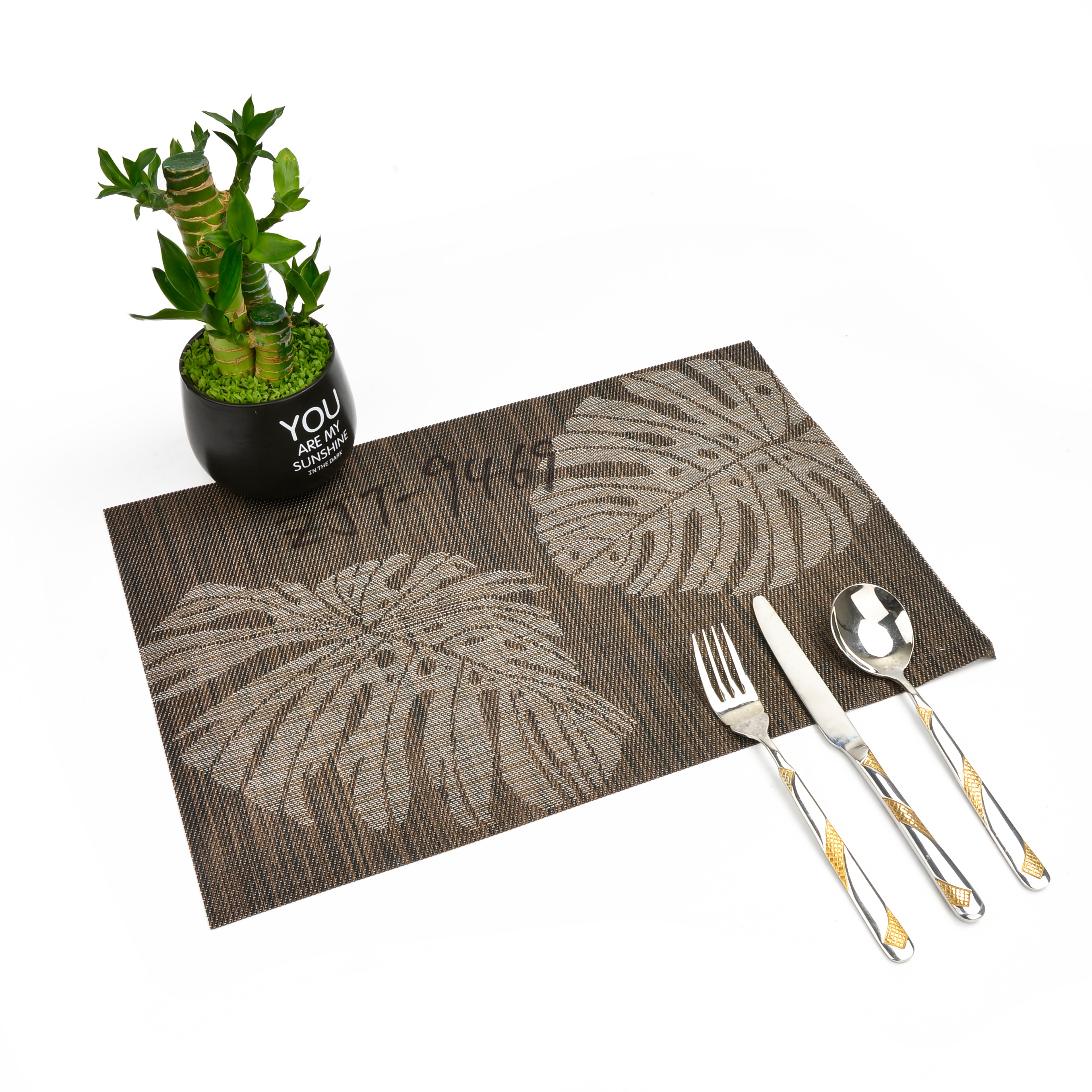 餐垫PVC小树枝防水防油隔热垫餐桌垫酒店餐厅咖啡厅西餐垫详情4