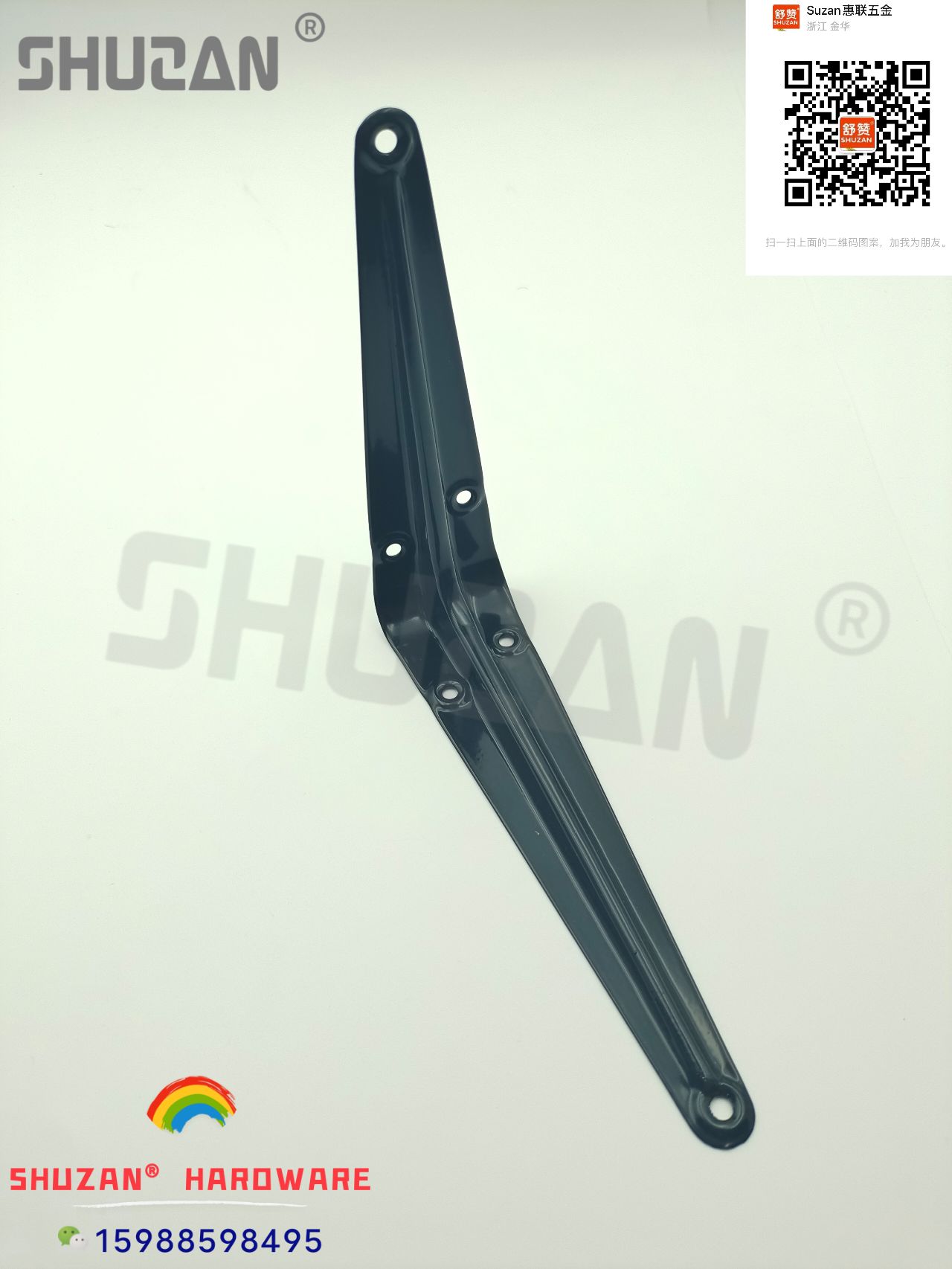 Shuzan three-layer plate stand display rack plate stand rotating table stainless steel triangular stand complete in size and specification