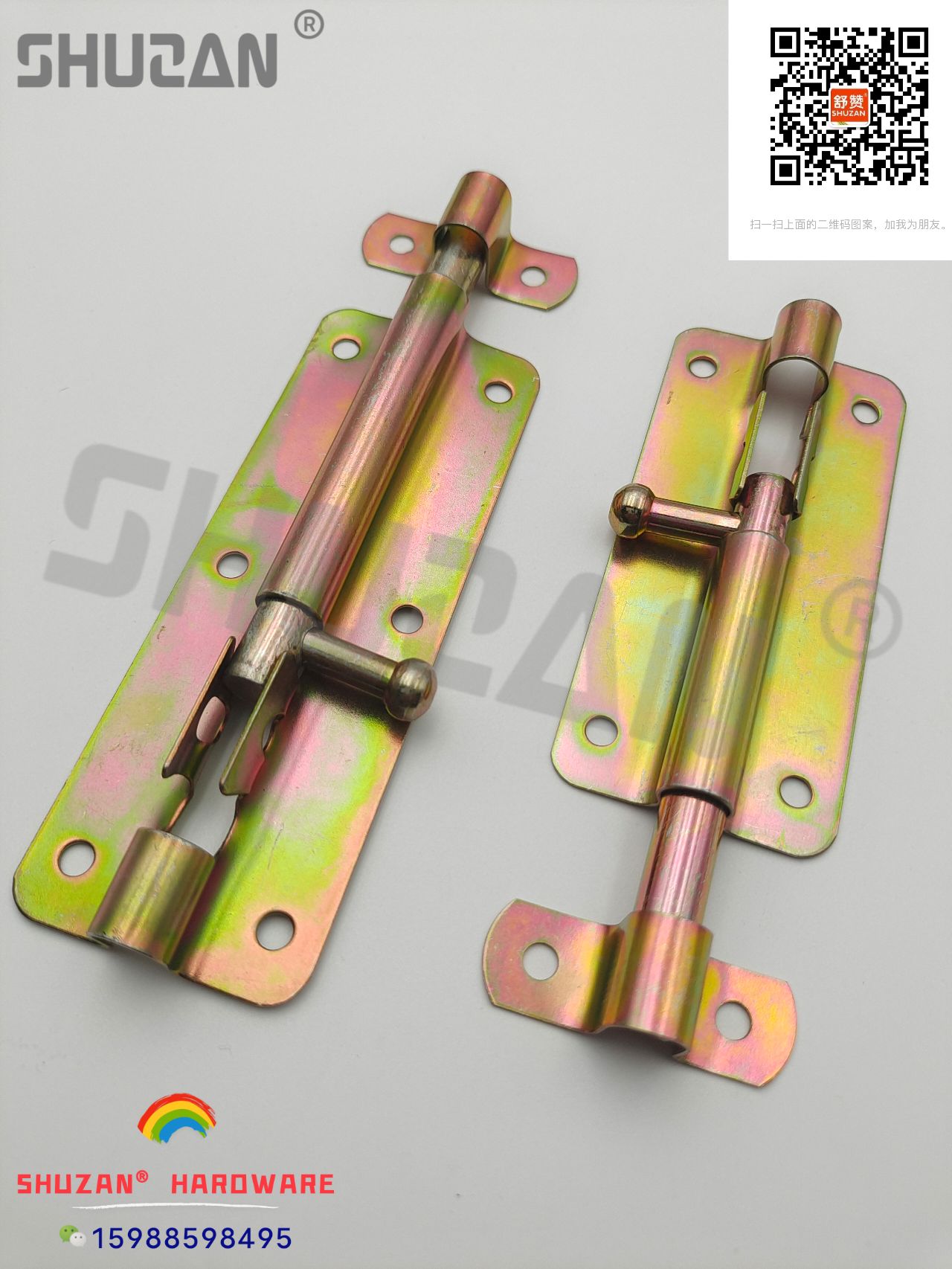Shuzan madera menming cierre cierre de aluminio venta directa de fábrica hardware accesorios primavera plástico perfilado acero inoxidable chapado en oro cerradura de cierre engrosado a prueba de polvo Item Picture