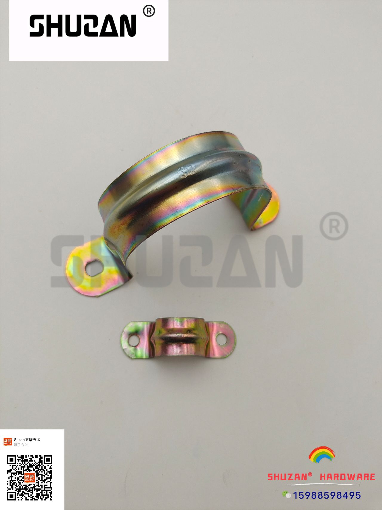 ويسوّق الصانع رقائق بلاستيكية متصلة بقطعة ثابتة متصلة برفوف مغلفة بالزنك Item Picture