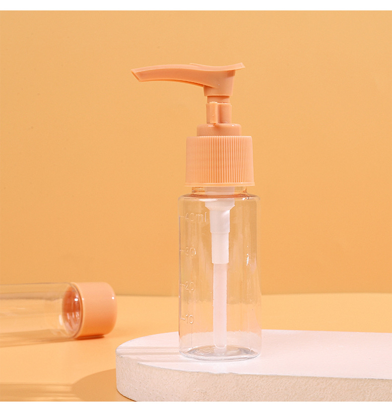 Portable travel bottle 7-piece set of hair care set, skin care sample bottle, round cap bottle detail image 9