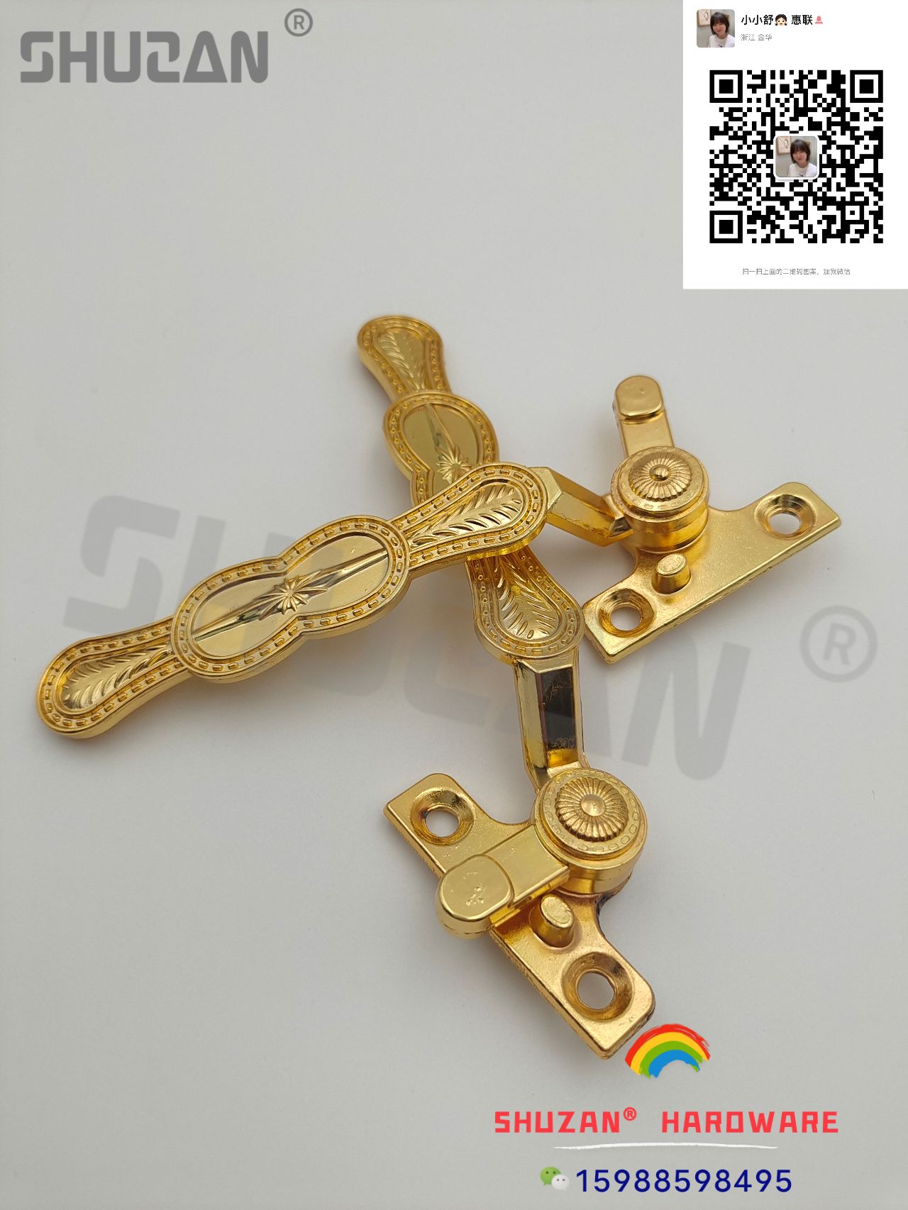 High-quality golden window handles for door and window accessories Application Scenario