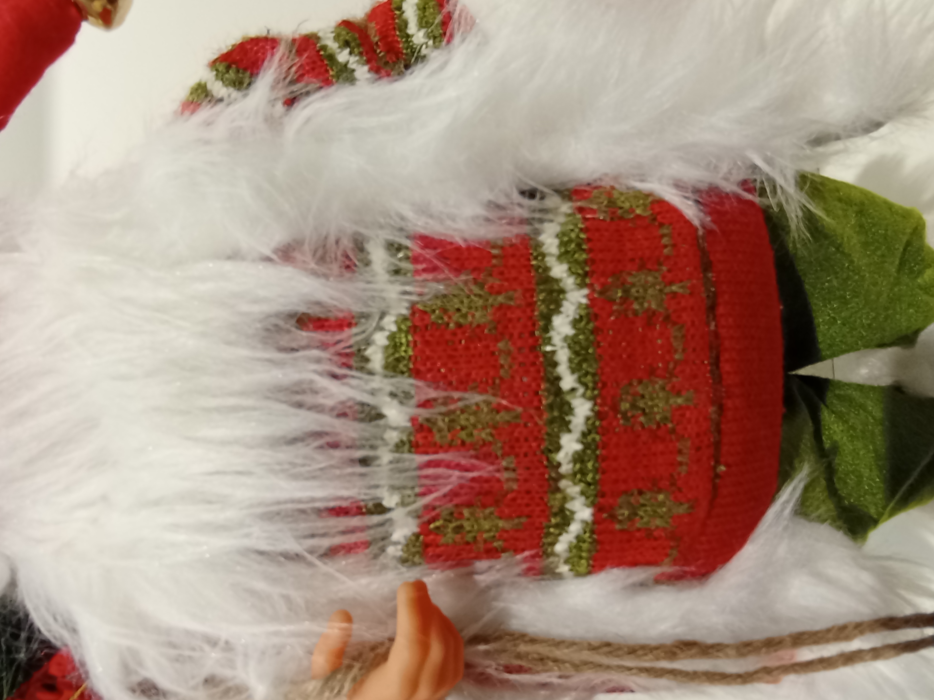 Santa Claus doll 9123 Red backpack, exquisite Santa Claus figurine, scene simulation Christmas decoration Application Scenario