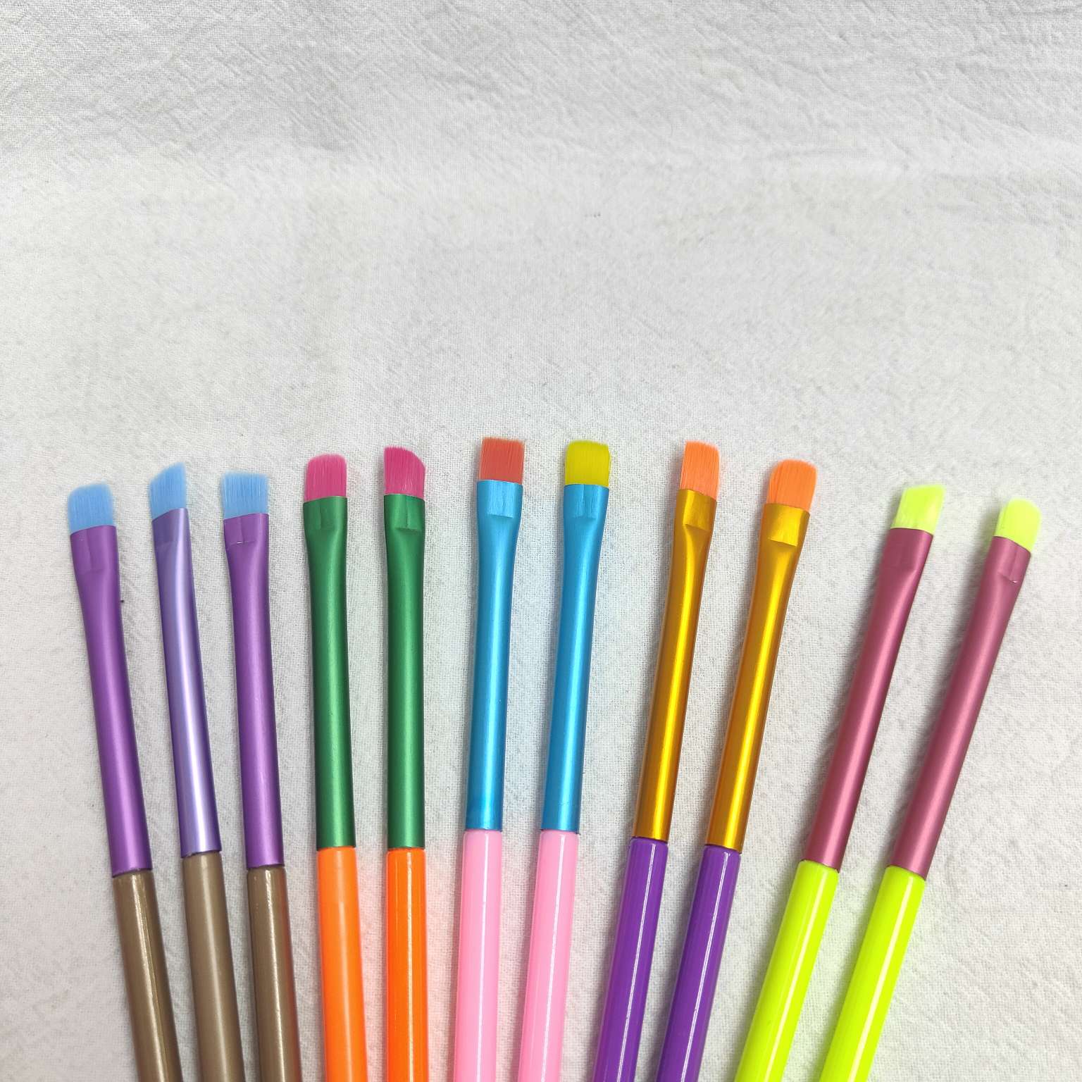 5201#彩色15支套刷腮红刷眼影刷斜头刷化妆刷26414仙得丽化妆工具详情图6