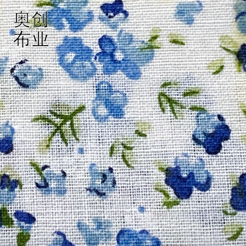 All-cotton plain printed fabric, country-style small floral patterns, fresh fabric, DIY handmade accessories, decorative fashion, shoes, hats and accessories