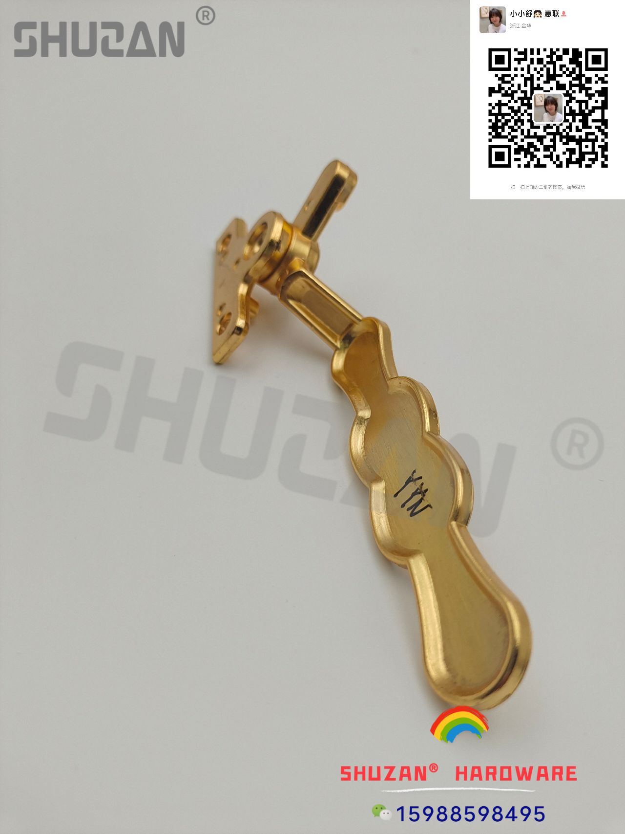 High-quality golden window handles for door and window accessories Item Picture
