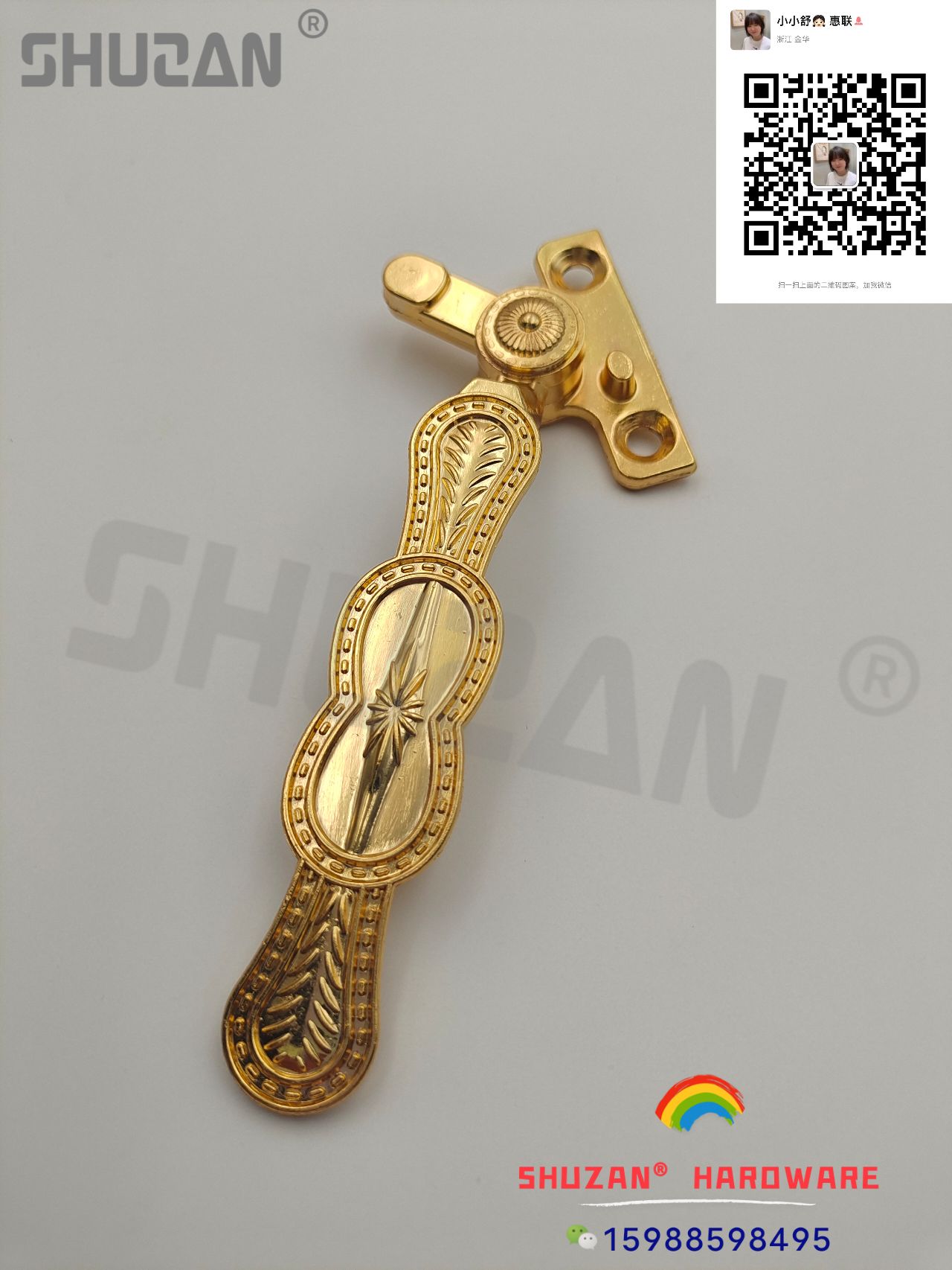 High-quality golden window handles for door and window accessories