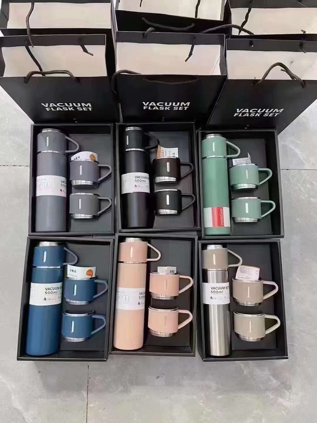 304 Gift cup set: One three-lid insulated cup, water cup, tea cup detail image 11