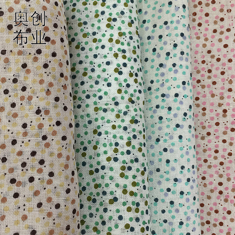 All-cotton plain printed fabric, polka dot fabric, handcrafted patchwork, DIY fabric sets, accessories, decorations, fashion shoes, hats, clothing accessories details Picture