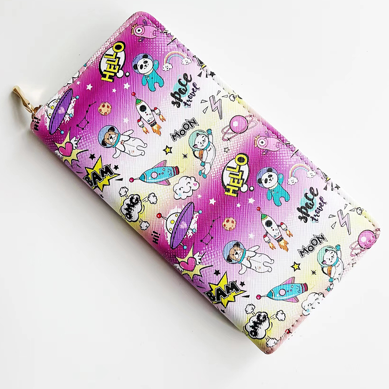 Yiwu factory's popular trends: holiday student wallets, European and American ID bags, small item bags, long wallets Item Picture
