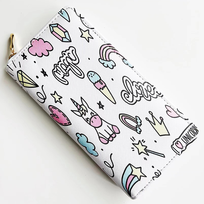 Yiwu factory's popular trends: holiday student wallets, European and American ID bags, small item bags, long wallets Application Scenario