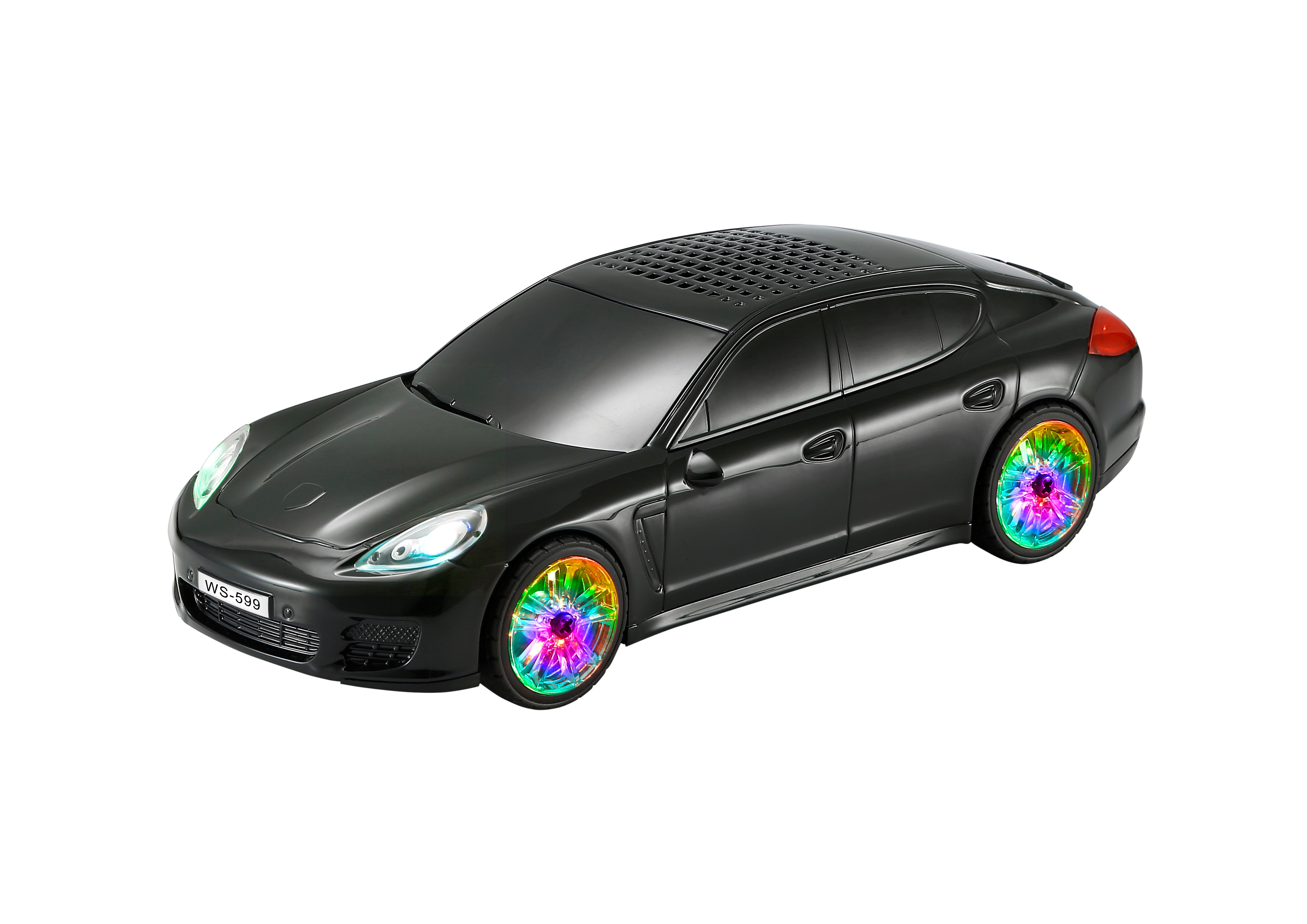 WSTER迷你汽车跑车模型蓝牙音箱WS-599蓝牙音响插卡收音便携式