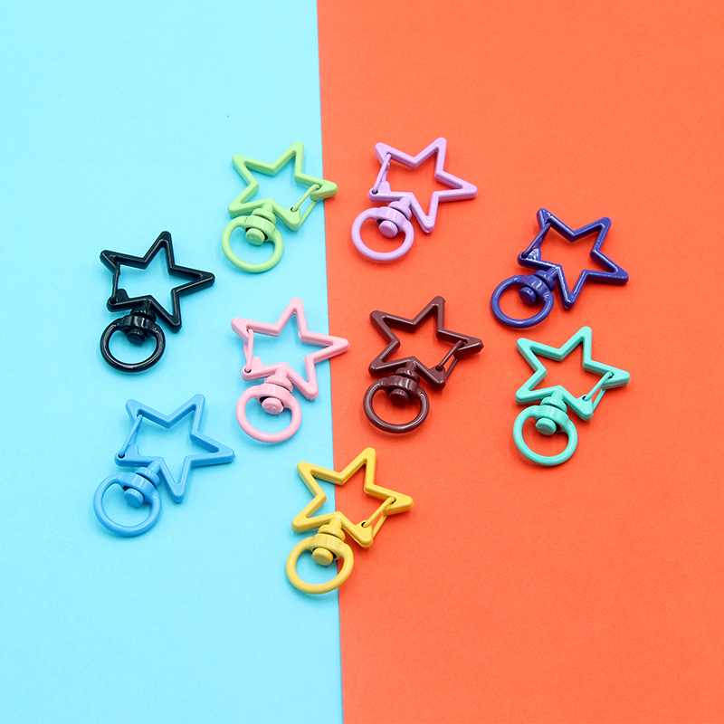 钥匙扣/彩色钥匙扣/五角星挂钩细节图